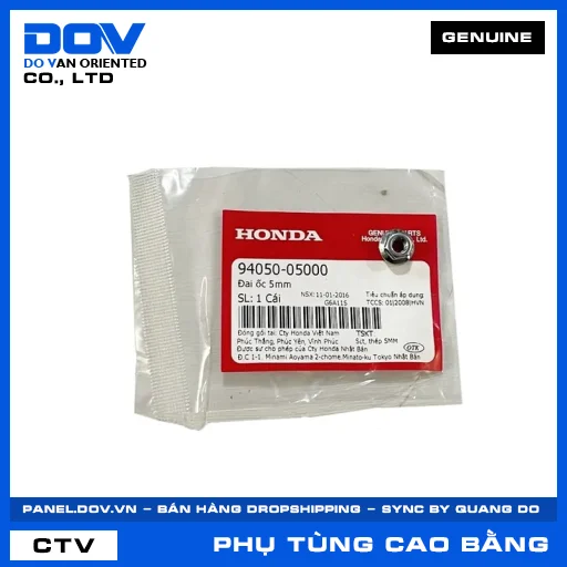 ĐAI ỐC 5MM CB250 NIGHTHAWK, CB350 H'NESS, LEAD 125, REBEL 1100 — 9405005000
