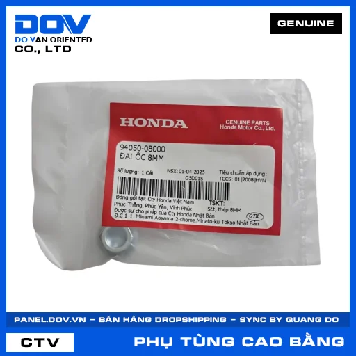 ĐAI ỐC 8MM BLADE 110, CB250 NIGHTHAWK, CB300R, CB350 H'NESS — 9405008000