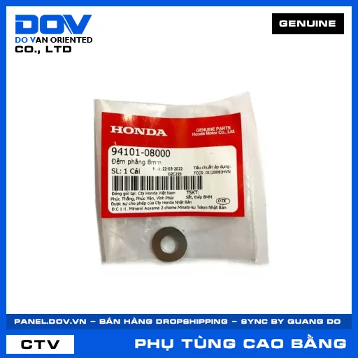 ĐỆM PHẲNG 8MM ADV350, AIR BLADE 125, AIR BLADE 125/150, AIR BLADE 125/160 — 9410108000
