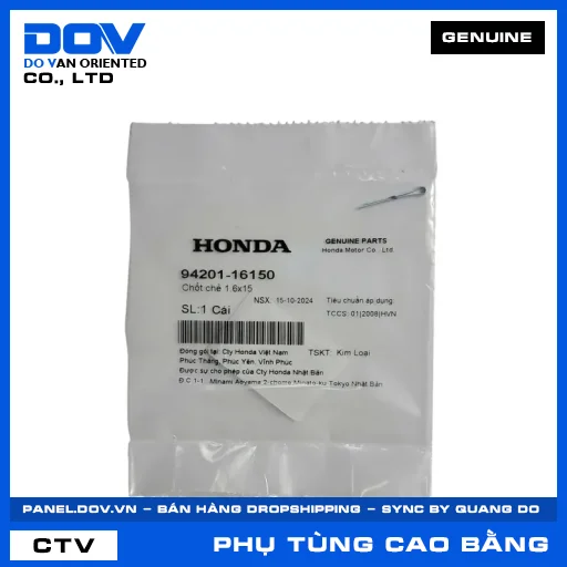 CHỐT CHẺ 1.6X15 ADV350, AIR BLADE 110, AIR BLADE 125, AIR BLADE 125/150 — 9420116150