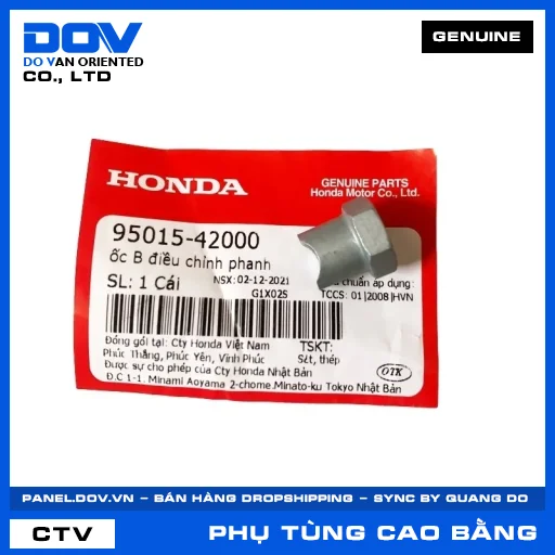 ỐC B ĐIỀU CHỈNH PHANH (thắng) CB250 NIGHTHAWK, FUTURE 125, ICON E, LEAD 125 — 9501542000