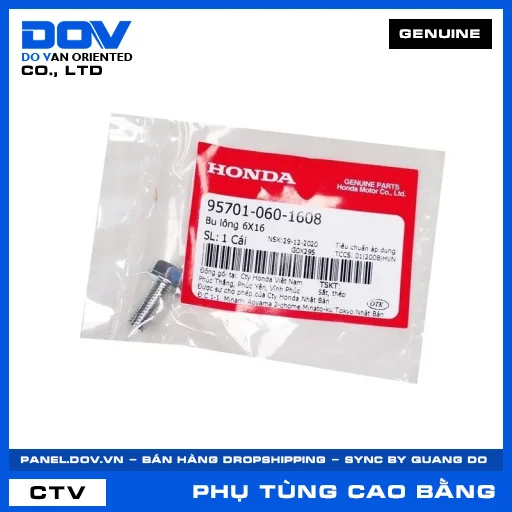 BU LÔNG 6X16 ADV350, AIR BLADE 125/160, CB1000R, CB350 H'NESS — 957010601608
