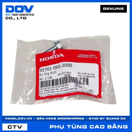 BU LÔNG 6X20 ADV350, AIR BLADE 110, AIR BLADE 125, AIR BLADE 125/150 — 957010602000
