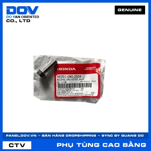 BULÔNG, ĐẦU CÓ GỜ, 8X25 CB350 H'NESS, DREAM 110, NX500, WINNER R — 957010802508