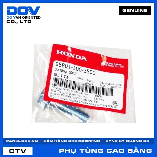 BU LÔNG 10X35 AIR BLADE 110, BLADE 110, CB250 NIGHTHAWK, CLICK 110 — 958011003500