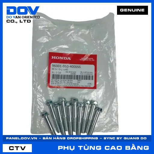 BỘ BU LÔNG 6X40 CB500, CB500FAR, CB500F, CB500X — 960010604000SS