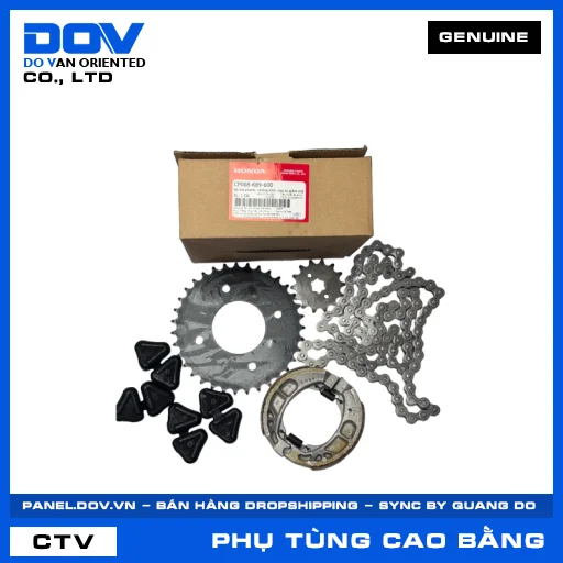 BỘ MÁ PHANH-NHÔNG XÍCH-CAO SU GIẢM CHẤN (bố thắng) — CP008K89600