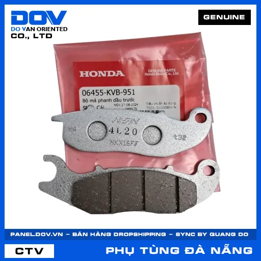 BỘ MÁ PHANH DẦU TRƯỚC (bố thắng) — 06455KVB951