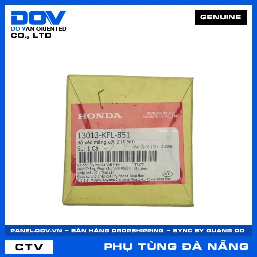 BỘ XÉC MĂNG CỐT 2 (0.50) SUPER DREAM, WAVE 100, WAVE ALPHA, WAVE RSX 110 — 13013KFL851