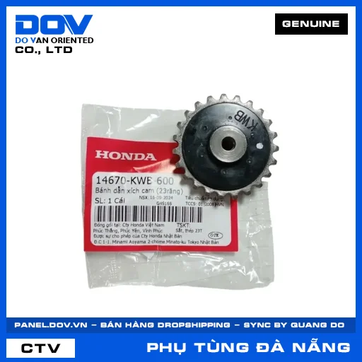 BÁNH DẪN XÍCH CAM (23RĂNG) (sên) BLADE 110, DREAM 110, WAVE ALPHA 110, WAVE RSX 110 — 14670KWB600