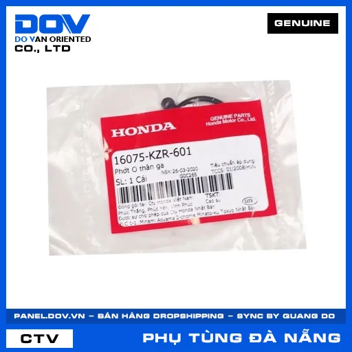 PHỚT O THÂN GA AIR BLADE 125, AIR BLADE 125/150, LEAD 125, SH MODE — 16075KZR601