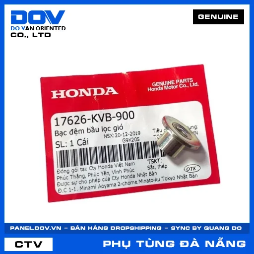 Bạc đệm bầu lọc gió (lọc khí) AIR BLADE 110, CLICK 110 — 17626KVB900