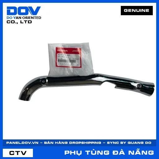 CHẮN NHIỆT CỔ ỐNG XẢ (pô) WAVE 100, WAVE ALPHA — 18240KTL640