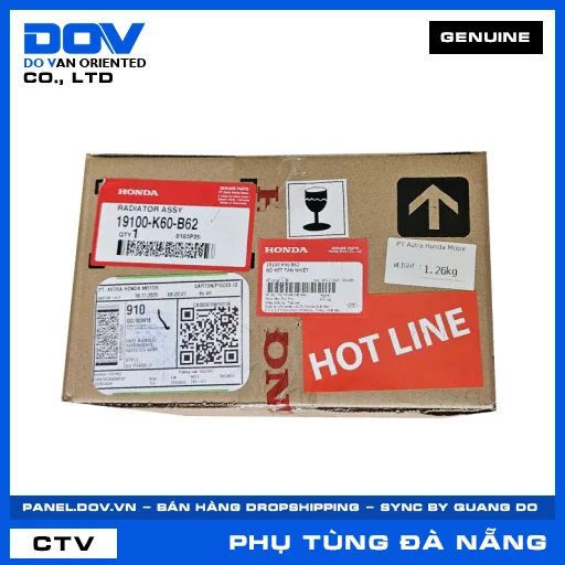 BỘ KÉT TẢN NHIỆT — 19100K60B62