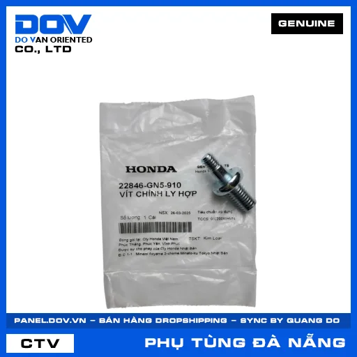 VÍT CHỈNH LY HỢP (côn) SUPER DREAM, WAVE 100, WAVE ALPHA — 22846GN5910