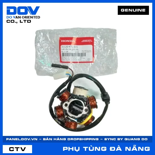 CUỘN DÂY MÁY PHÁT ĐIỆN WAVE 100, WAVE ALPHA — 31120KTL641