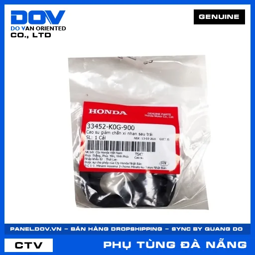 CAO SU GIẢM CHẤN XI NHAN SAU TRÁI (đèn báo rẽ) SUPER CUB C125 — 33452K0G900