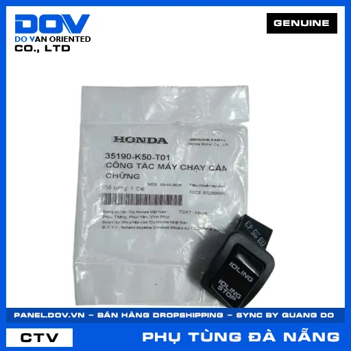 CÔNG TẮC MÁY CHẠY CẦM CHỪNG AIR BLADE 125, AIR BLADE 125/150, SH 125/150, SH 125/160 — 35190K50T01