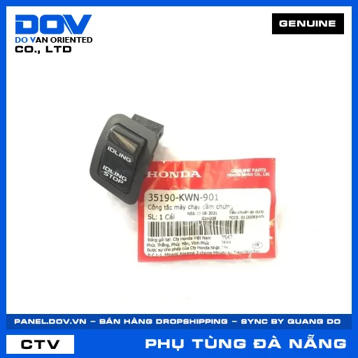 CÔNG TẮC MÁY CHẠY CẦM CHỪNG AIR BLADE 125, LEAD 125, PCX, PCX 125 — 35190KWN901