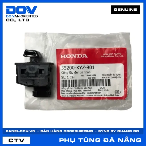 CÔNG TẮC ĐÈN XI NHAN (đèn báo rẽ) AIR BLADE 125, DREAM 110, FUTURE 125, LEAD 125 — 35200KYZ901