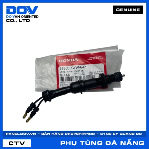 CÔNG TẮC ĐÈN PHANH SAU (thắng) BLADE 110, SUPER CUB C125, WAVE ALPHA 110, WAVE RSX 110 — 35350KWW642