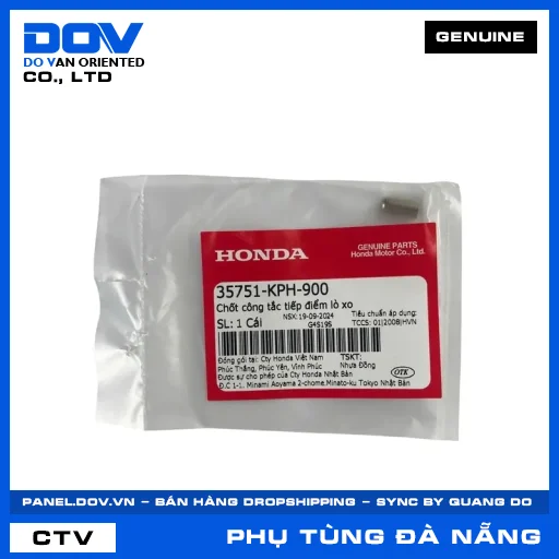 CHỐT CÔNG TẮC TIẾP ĐIỂM LÒ XO CB150R, CB350 H'NESS, CBR150R, FUTURE NEO — 35751KPH900