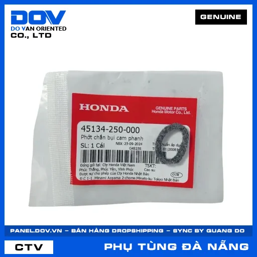 PHỚT CHẮN BỤI CAM PHANH (thắng) BLADE 110, CB250 NIGHTHAWK, CLICK 110, DREAM 110 — 45134250000