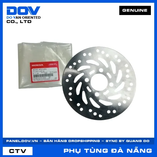 ĐĨA PHANH TRƯỚC TRÁI (đĩa thắng) LEAD 125 — 45351K12V01