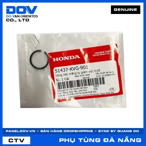 VÒNG XÉC MĂNG TY GIẢM XÓC TRƯỚ (phuộc) AIR BLADE 125/150, AIR BLADE 125/160 — 51437KVG901