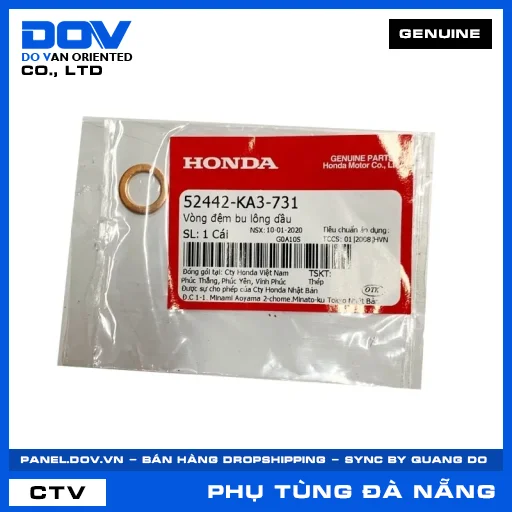 VÒNG ĐỆM BU LÔNG DẦU AIR BLADE 125/150, AIR BLADE 125/160 — 52442KA3731
