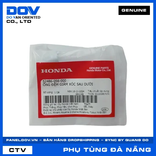 ỐNG ĐỆM GIẢM XÓC SAU DƯỚI (phuộc) CB250 NIGHTHAWK, DREAM 110, SUPER DREAM, WAVE ALPHA — 52486056000