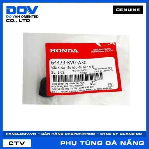 VẤU KHÓA NẮP HỘP ĐỒ BÊN TRÁI AIR BLADE 110 — 64473KVGA30
