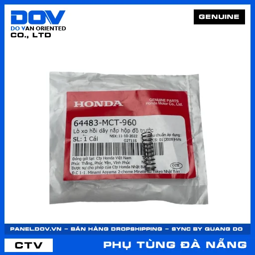 LÒ XO HỒI DÂY NẮP HỘP ĐỒ TRƯỚC AIR BLADE 110 — 64483MCT960