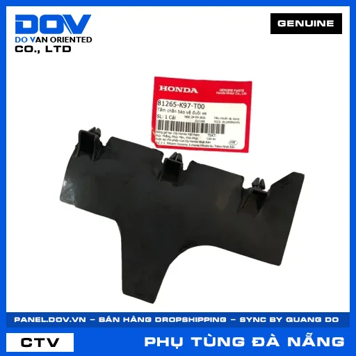 TẤM CHẮN BẢO VỆ ĐUÔI XE PCX, PCX 125/150 — 81265K97T00