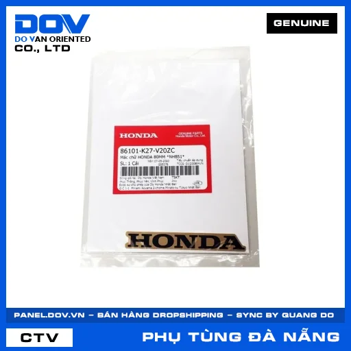 MÁC CHỮ HONDA 80MM *NHB51* AIR BLADE 125 — 86101K27V20ZC