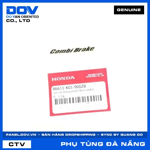 TEM HỆ THỐNG PHANH*B203,NHB35, (thắng) PCX 125/150, SH 125/150, SH 125/160, SH MODE — 86611K01900ZB