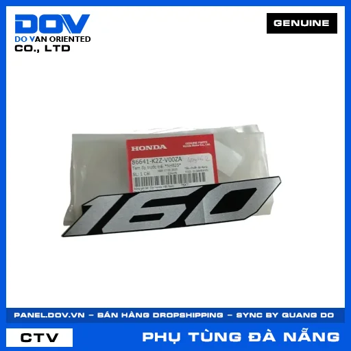 TEM ỐP TRƯỚC TRÁI *NHB25* AIR BLADE 125/160 — 86641K2ZV00ZA