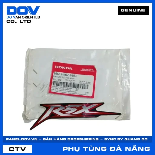 MARK CHỮ RSX *NHA69* WAVE RSX 110 — 86642K07940ZF