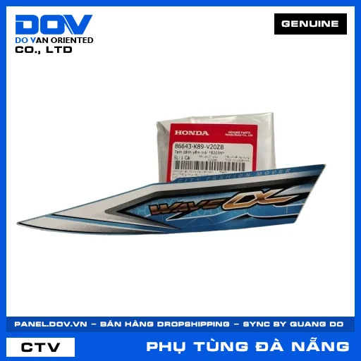 TEM CÁNH YẾM TRÁI *B203M* WAVE ALPHA 110 — 86643K89V20ZB