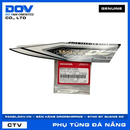 TEM CÁNH YẾM TRÁI *NHB25M* WAVE ALPHA 110 — 86643K89V20ZD