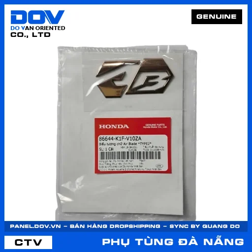 BIỂU TƯỢNG CHỮ AIR BLADE *TYPE2* AIR BLADE 125/150, AIR BLADE 125/160 — 86644K1FV10ZA