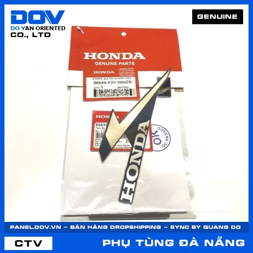 TEM ỐP TRƯỚC PHẢI B *TYPE1* — 86644K2VN50ZB
