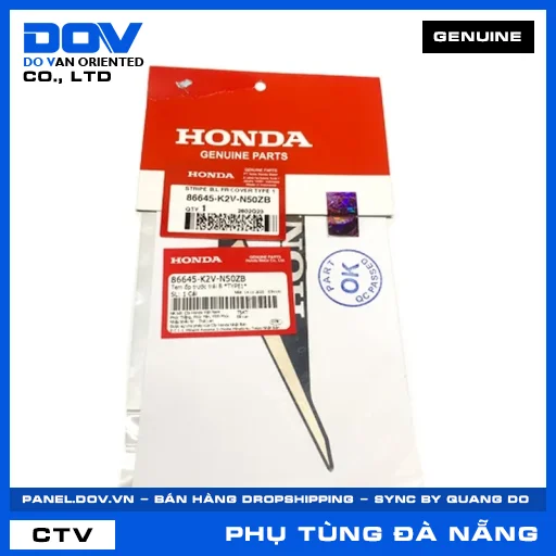 TEM ỐP TRƯỚC TRÁI B *TYPE1* — 86645K2VN50ZB