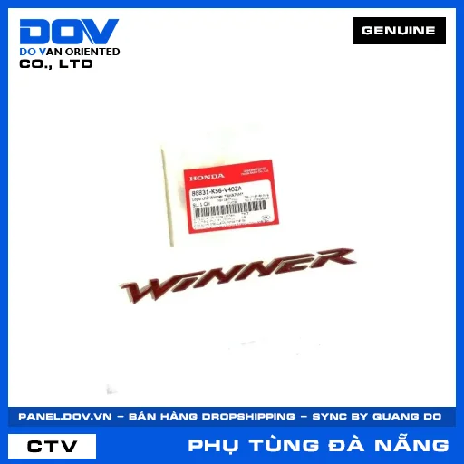 LOGO CHỮ WINNER *NHA76M* — 86831K56V40ZA