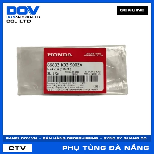 MARK CHỮ (150 FI ) SH 125/150 — 86833K02900ZA