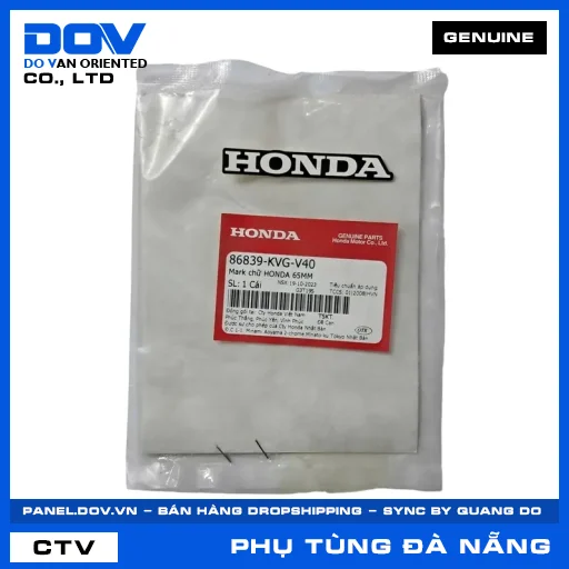 MARK CHỮ HONDA 65MM AIR BLADE 110, AIR BLADE 125 — 86839KVGV40