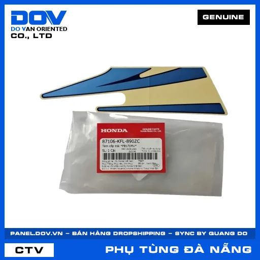 Tem cốp trái *PB171MU* — 87106KFL890ZC