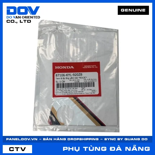 TEM B ỐP ỐNG YẾM TRÁI *R313C* — 87106KYL920ZB