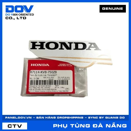 TEM ỐP TRƯỚC TRÁI *NHA96P* — 87114KVB750ZB