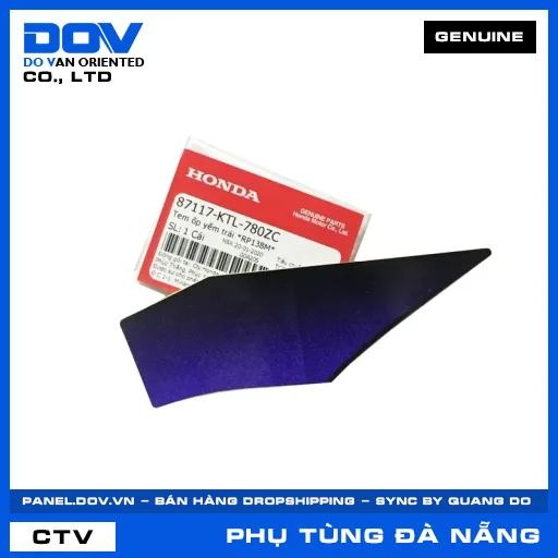 Tem ốp yếm trái *RP138M* WAVE ALPHA — 87117KTL780ZC